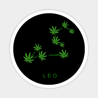 LEO WEED ZODIAC Magnet